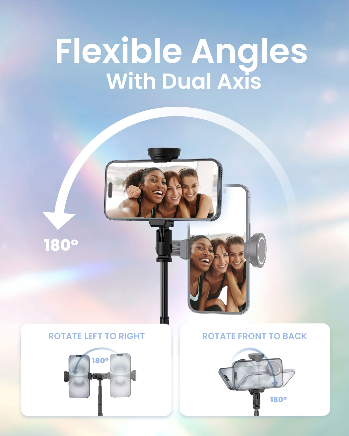 JustTap™ Tap-To-Open Tripod