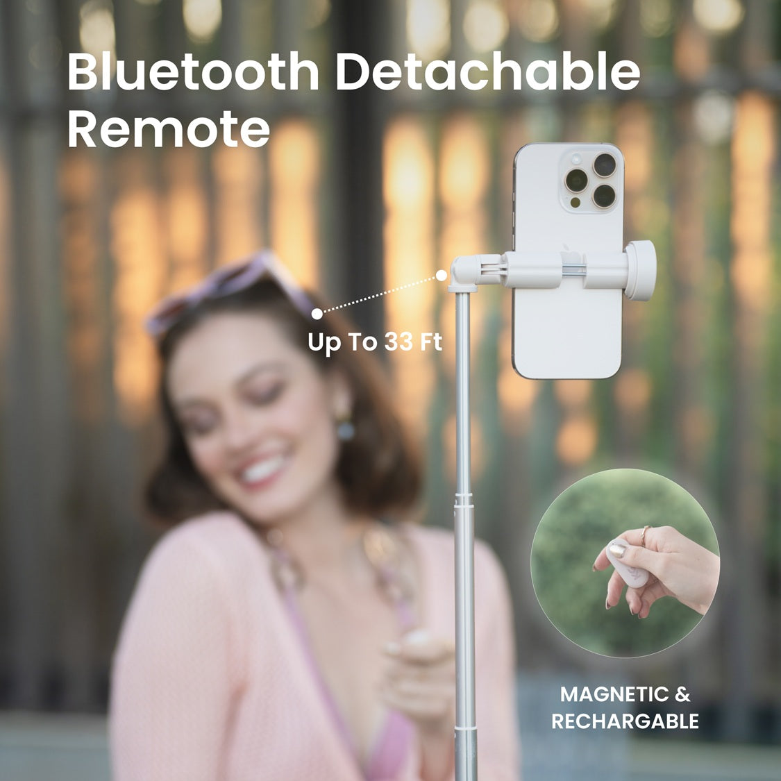 JustTap Ombré Peach Phone Tripod