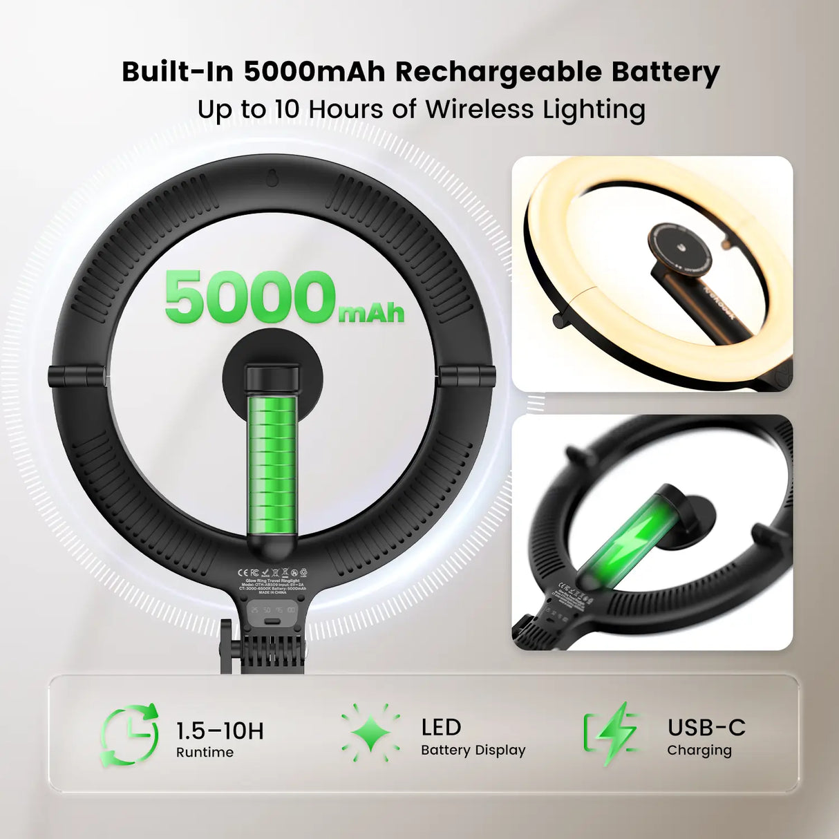Glow Ring Travel Ringlight with Tripod