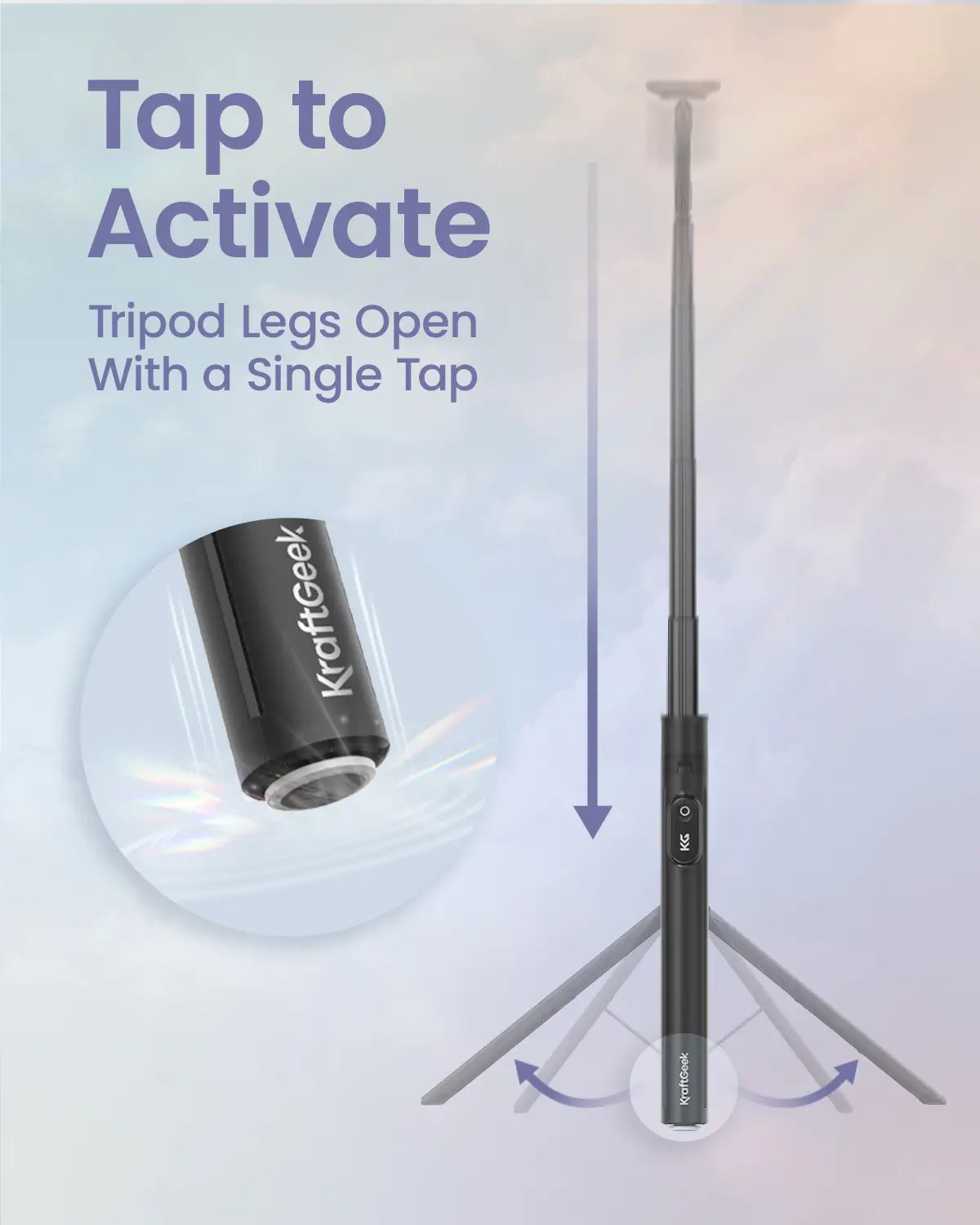 JustTap Magnetic Phone Tripod