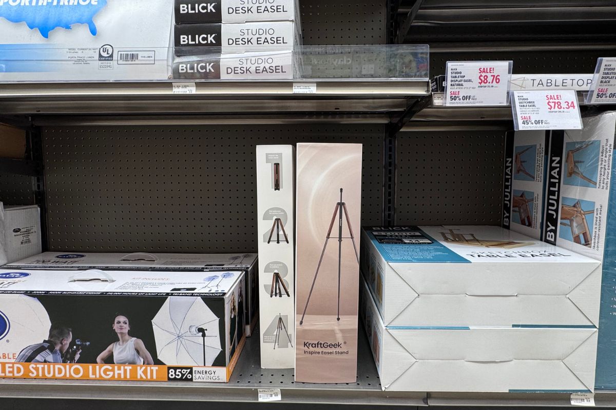 KraftGeek's Easel Stand Now Available at Blick