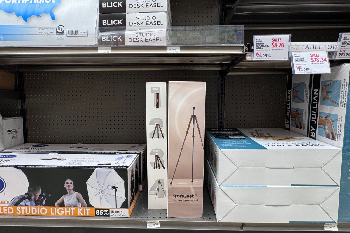 KraftGeek’s Easel Stand Now Available at Blick