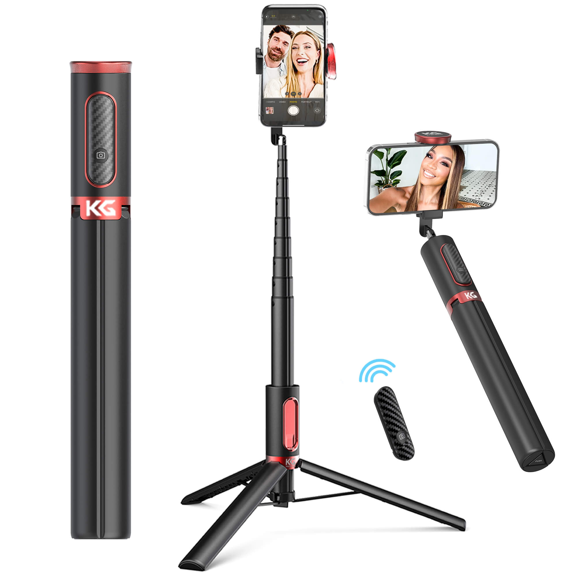 Integrated Selfie Stick Phone Tripod