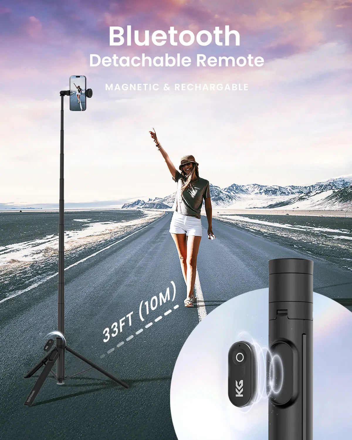 JustTap Tap-To-Open Tripod