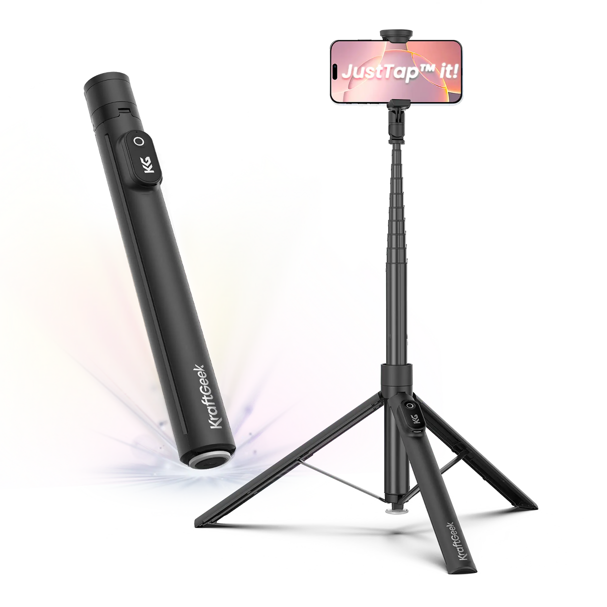 JustTap™ Tap-To-Open Tripod