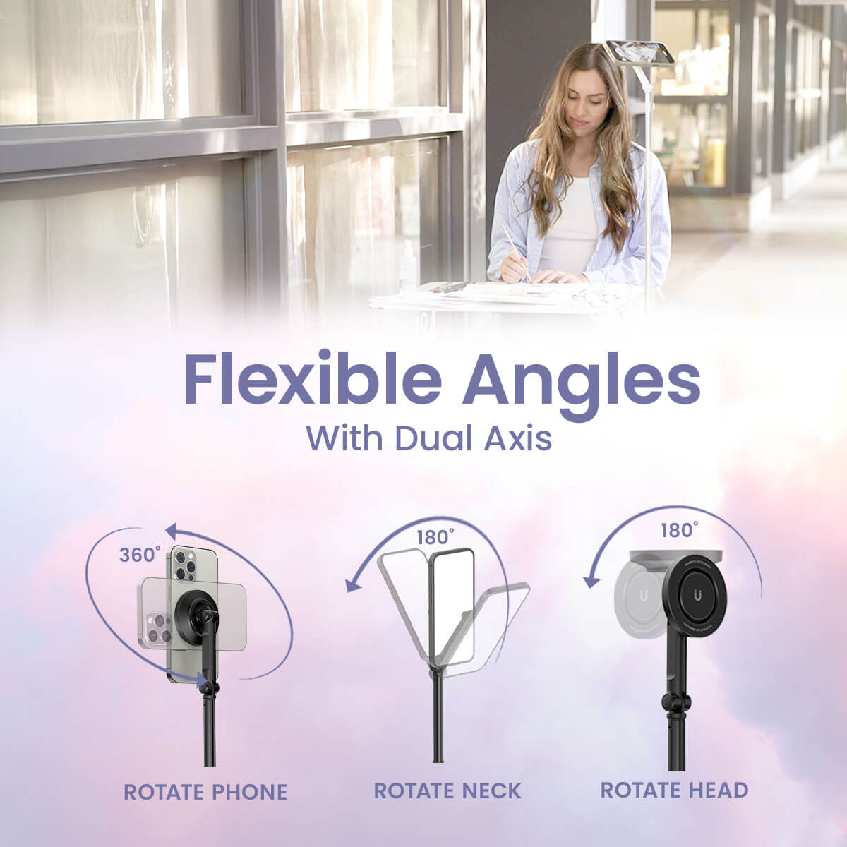 JustTap™ Magnetic Phone Tripod
