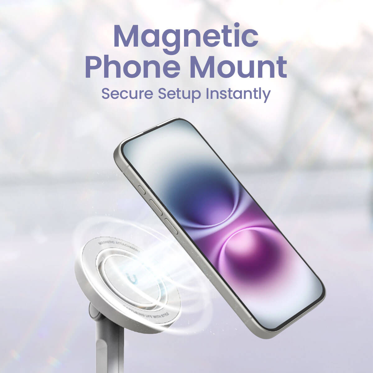 JustTap™ Magnetic Phone Tripod