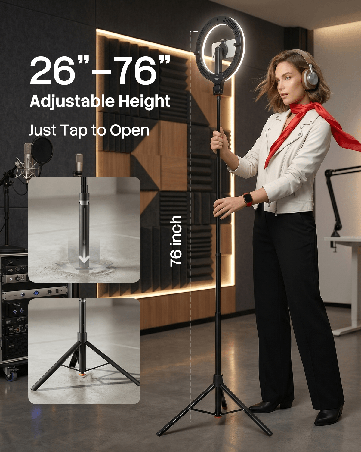 Glow Ring Travel Ringlight with Tripod