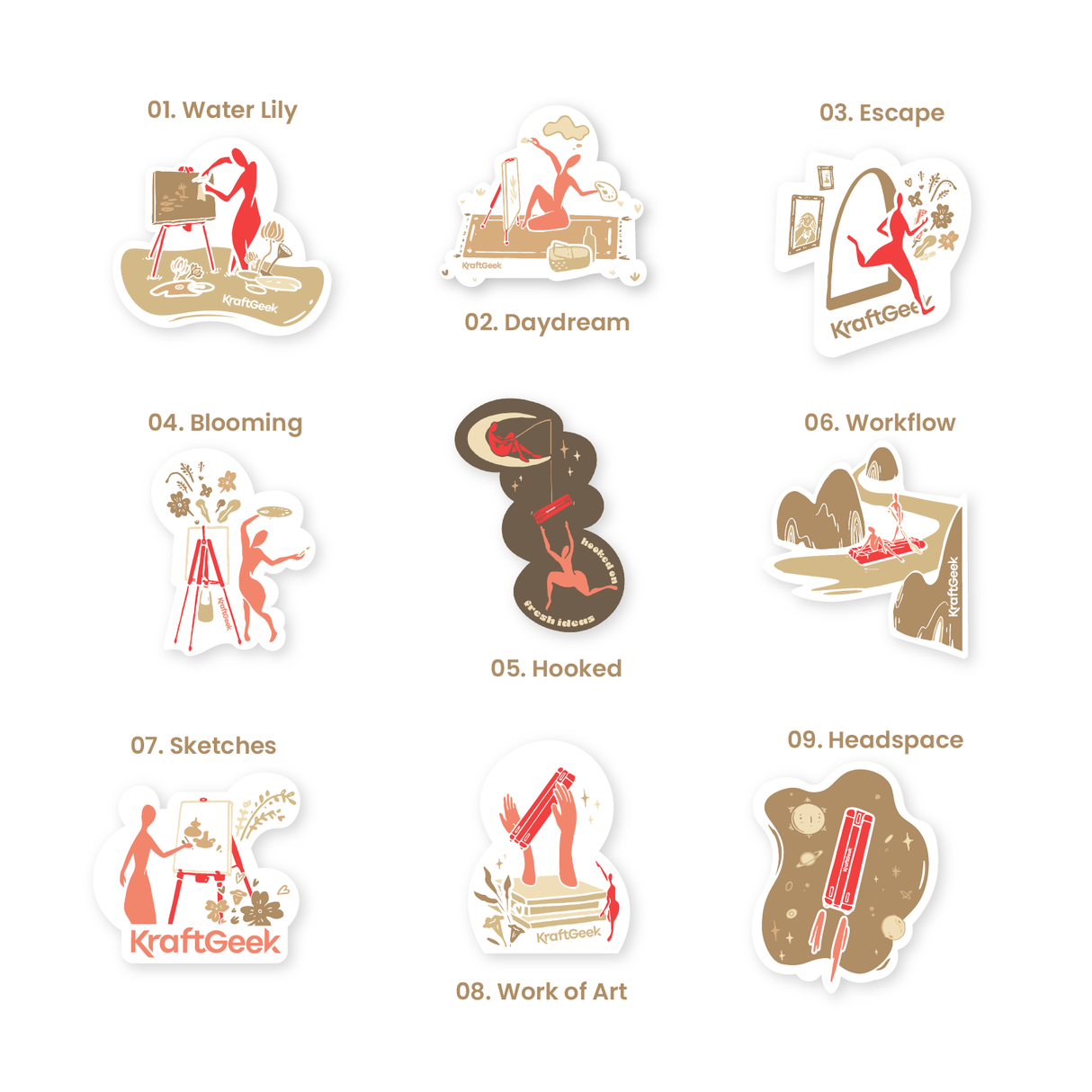 Motion Lenticular Stickers - Pocket Gallery Series